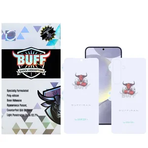 Buff HydroBull-G model screen protector suitable for Samsung Galaxy S24 Plus mobile phone along with phone back protector