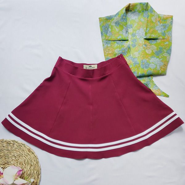 دامن زنانه ال سون مدل چین دار کد PH798 -  - 4