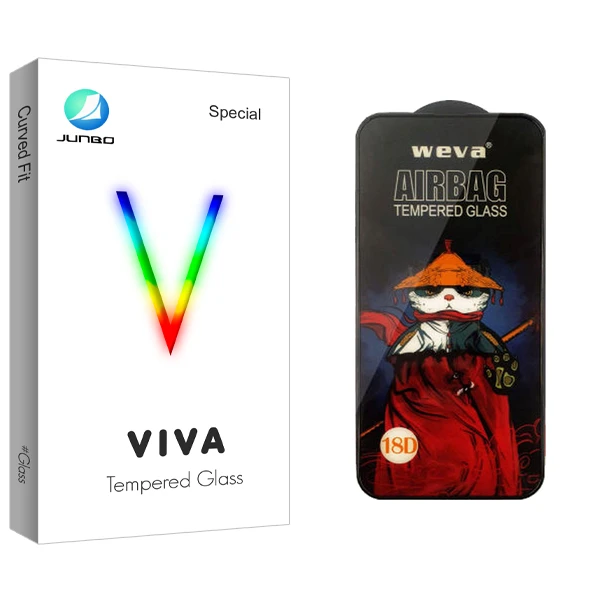 محافظ صفحه نمایش شیشه ای جانبو مدل Viva Pro_Airbag مناسب برای گوشی موبایل شیائومی Redmi Note 9s