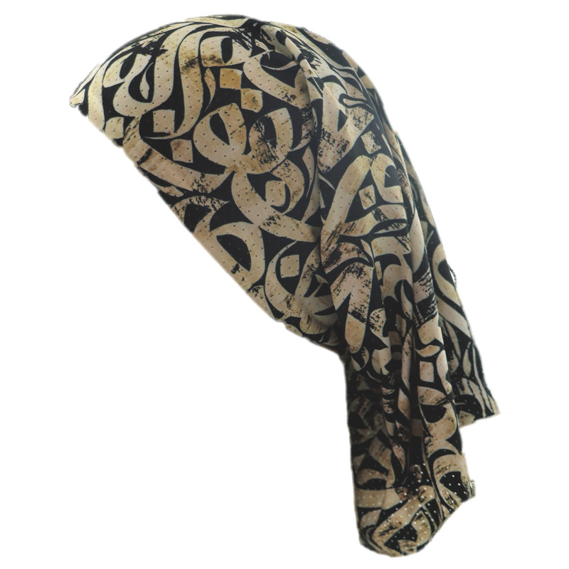 اسکارف ورزشی مدل SCF-02-010 طرح تایپوگرافی