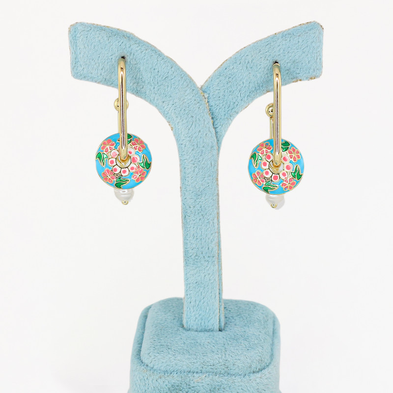 گوشواره زنانه زودیکا مدل میناکاری کد AAC1115 گوشواره زنانه زودیکا مدل میناکاری کد AAC1115