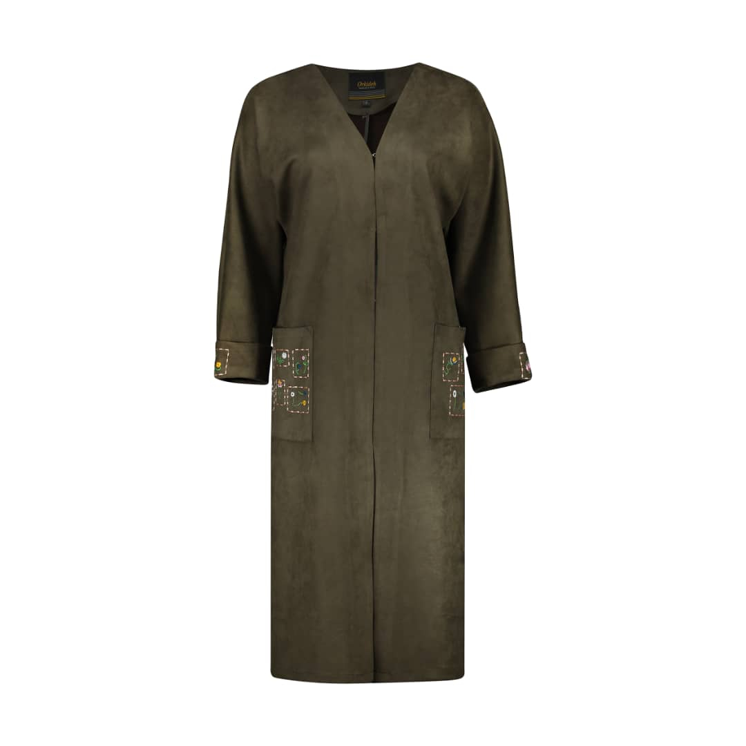 پالتو زنانه مدل 421 رنگ سبز