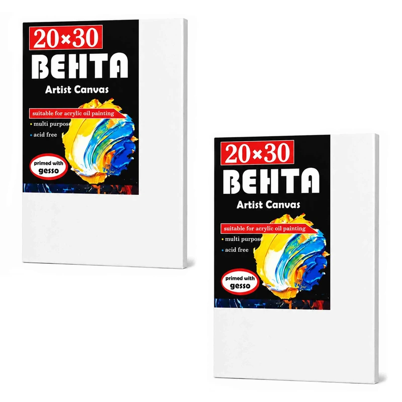 بوم نقاشی مستطیل بهتا مدل A20 سایز 30 × 20 سانتی‌متر بسته 2 عددی