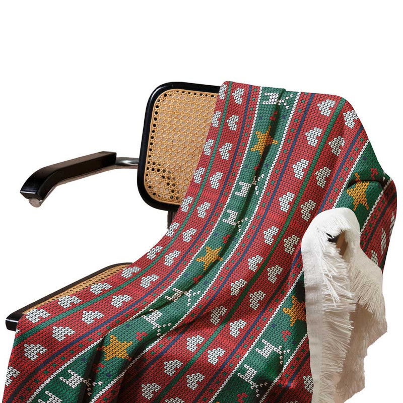 شال مبل مدل جشن کریسمس کد Q1SH1061 سایز 98x180 سانتی متر شال مبل مدل جشن کریسمس کد Q1SH1061 سایز 98x180 سانتی متر