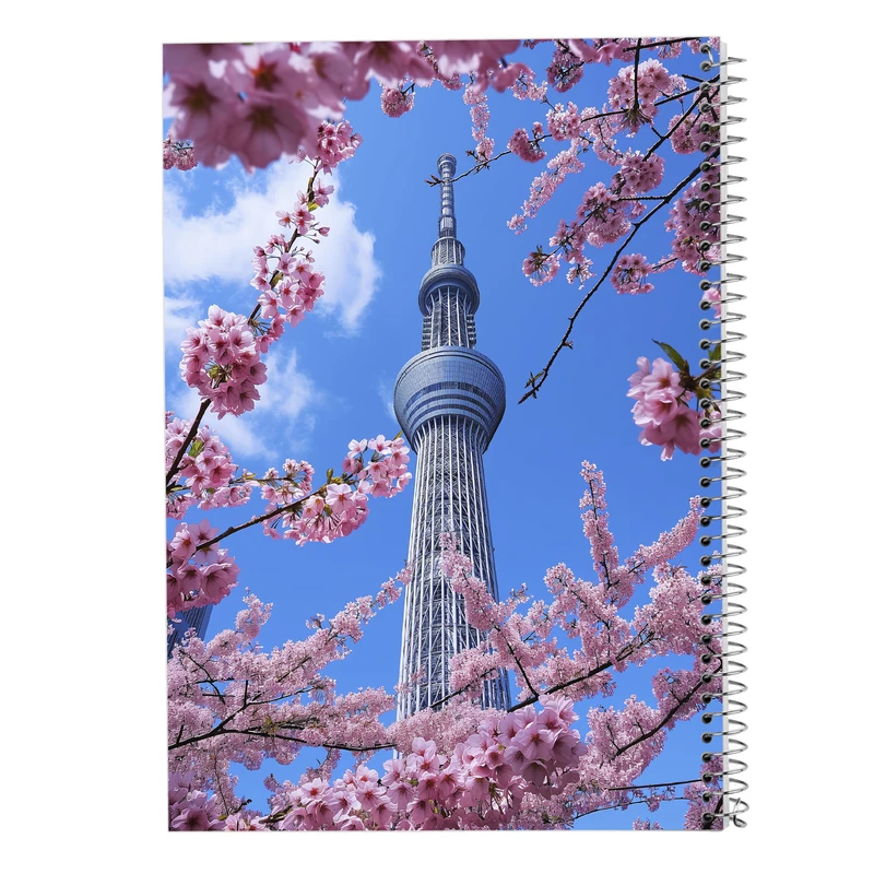 دفتر ژورنال نویسی 50 برگ مدوپد مدل نقطه ای طرح بهار کد DF13388