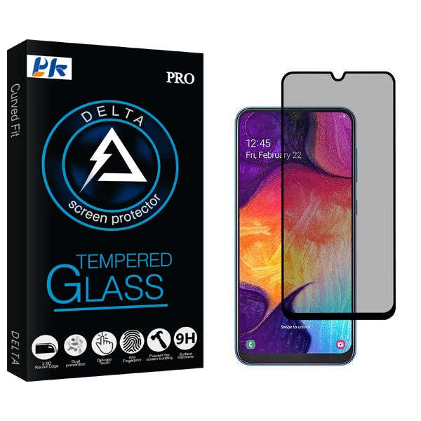 محافظ صفحه نمایش حریم شخصی پی کی مدل Delta مناسب برای گوشی موبایل سامسونگ Galaxy A50