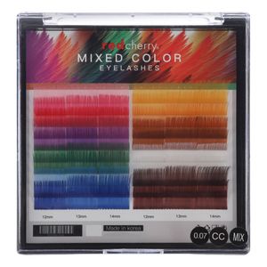 مژه مصنوعی رد چری مدل Rainbow CC 0.07