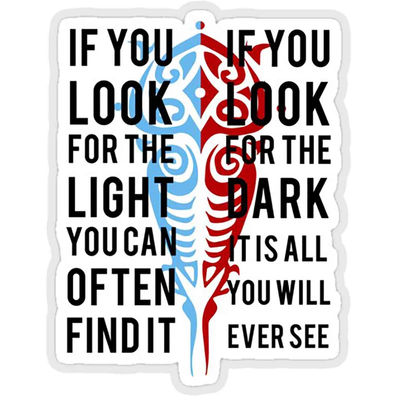 استیکر لپ تاپ طرح light in the dark کد ST1130