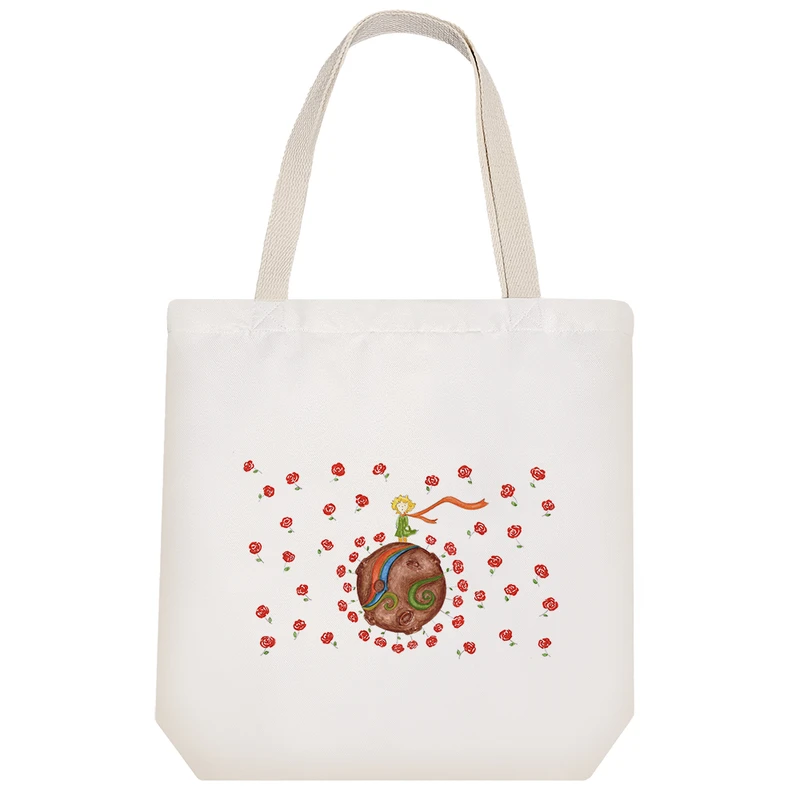 ساک خرید پارچه ای خندالو طرح شازده کوچولو کد 40