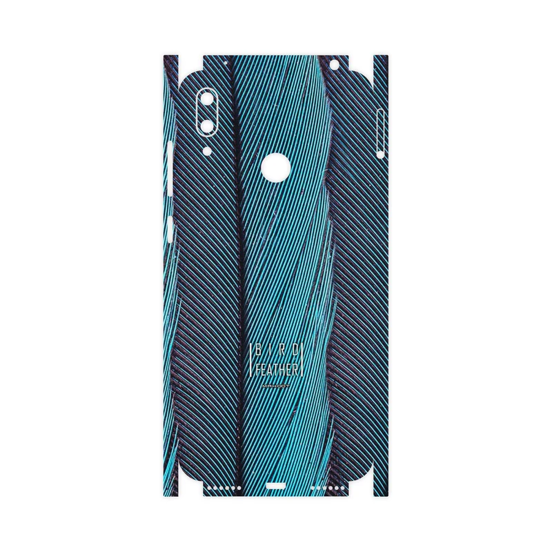 برچسب پوششی ماهوت مدل Turquoise feathers-FullSkin مناسب برای گوشی موبایل هوآوی Y7 Prime 2019