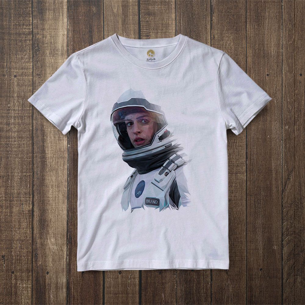 تی شرت آستین کوتاه زنانه هومرو مدل TW110 طرح فضانورد -  - 5