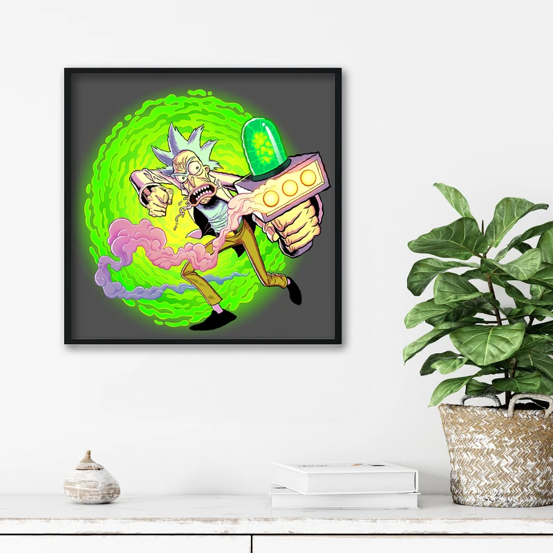 تابلو آتریسا طرح ریک اند مورتی مدل ATr0204