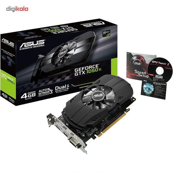 کارت گرافیک ایسوس مدل PH-GTX1050TI-4G