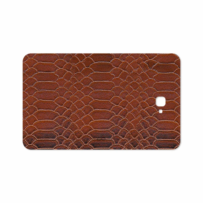 برچسب پوششی ماهوت مدل Brown-Snake-Leather مناسب برای تبلت سامسونگ Galaxy Tab A 10.1 2016 T585