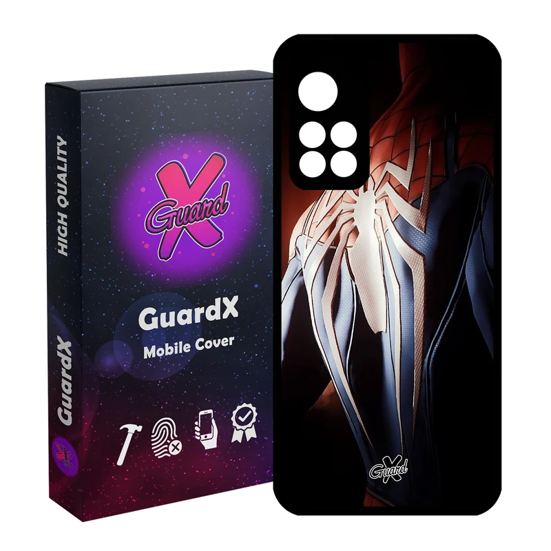 کاور گارد ایکس طرح Spider Man مدل Glass10126 مناسب برای گوشی موبایل شیائومی Redmi Note 11 Pro Plus 5G