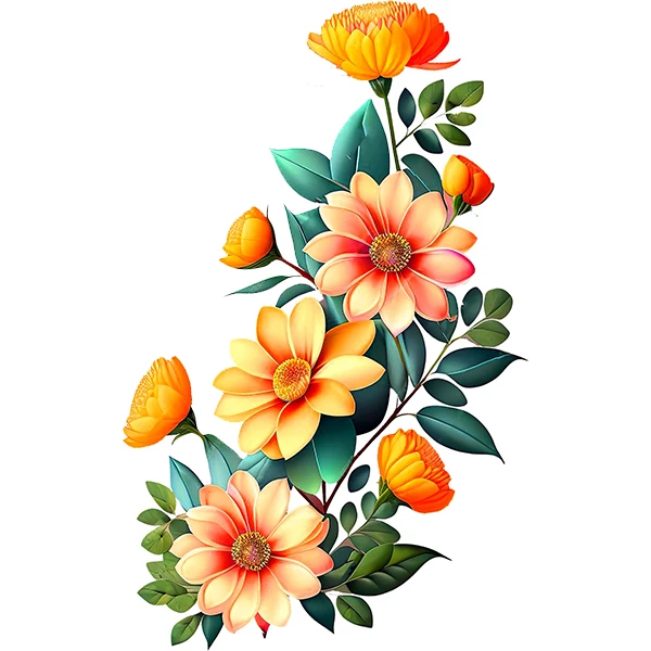  استیکر پارچه و لباس پاد آفرین طرح گل کد 2664