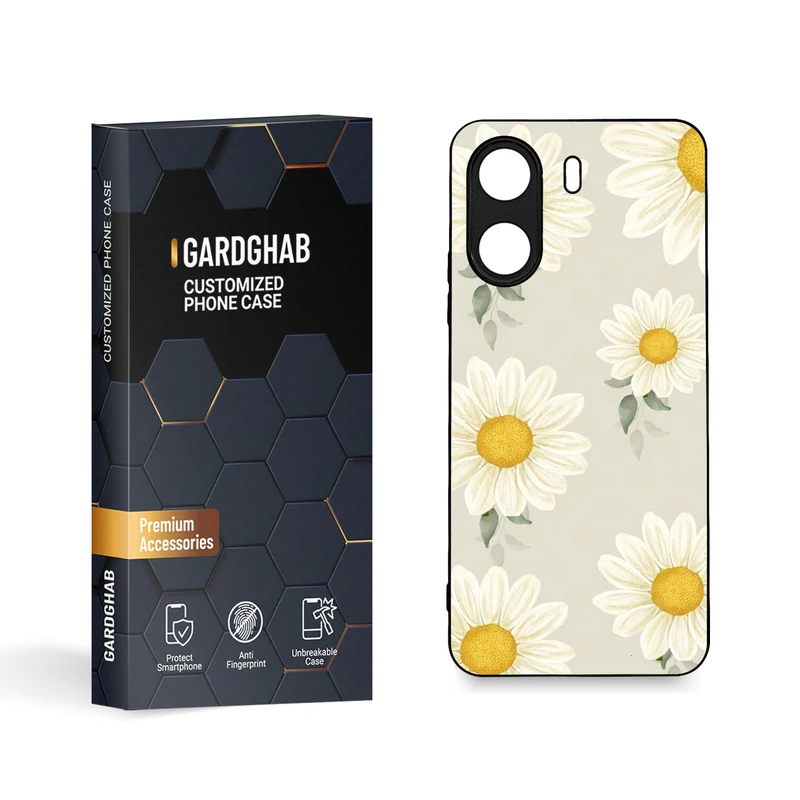 کاور گارد قاب مدل گل مناسب برای گوشی موبایل شیائومی Redmi 13C 4G / Poco C65