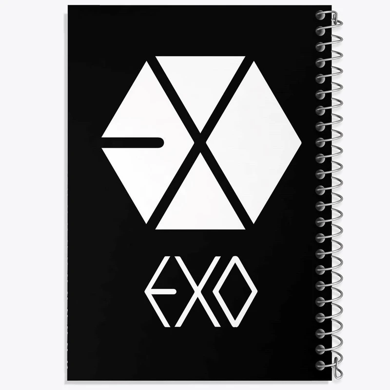 دفتر ژورنال نویسی 50 برگ خندالو مدل نقطه ای طرح گروه اکسو EXO کد 13646