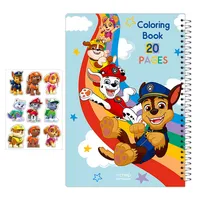 دفتر رنگ آمیزی 20 برگ آی چاپ مدل سگهای نگهبان طرح رنگین کمان کد 111 به همراه برچسب