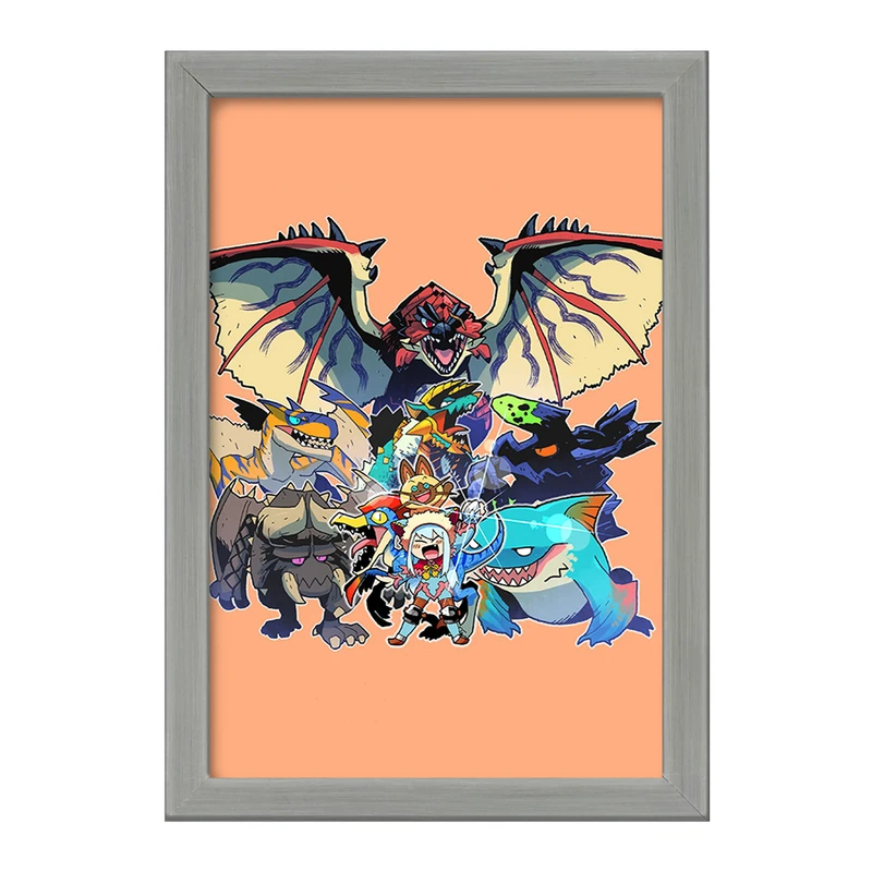 تابلو خندالو طرح بازی شکارچی هیولا (Monster Hunter) کد 33231