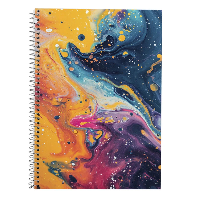 دفتر زبان 50 برگ مدوپد مدل دو خط طرح فانتزی کد DF14457