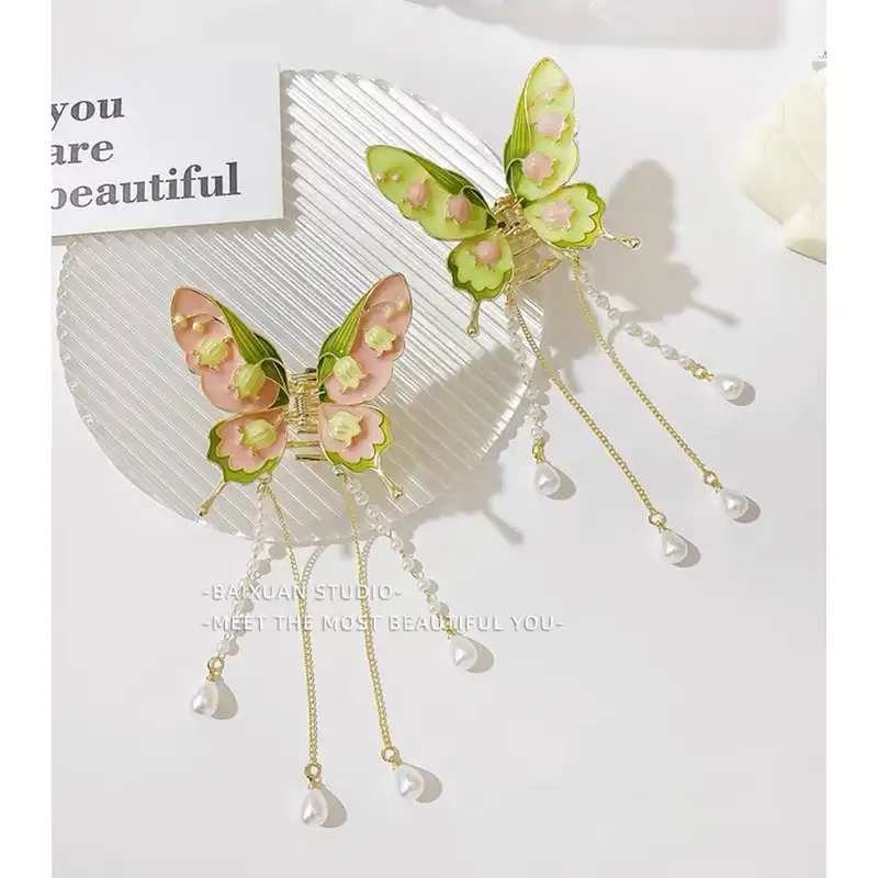 کلیپس مو زنانه مدل زایا پروانه کد 3-08009