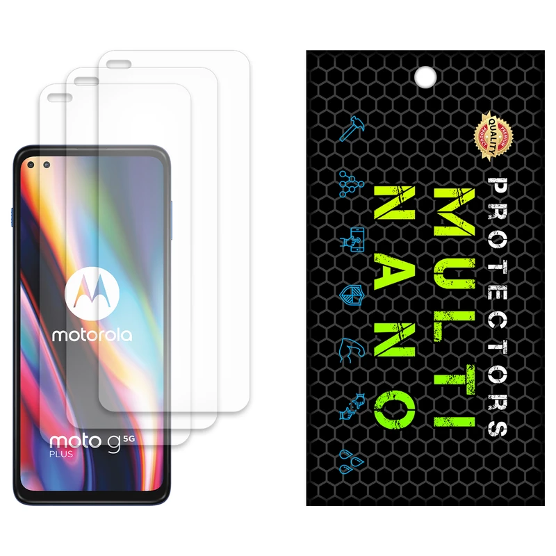 محافظ صفحه نمایش مات مولتی نانو مدل X-S3M مناسب برای گوشی موبایل موتورولا Moto G 5G Plus بسته سه عددی