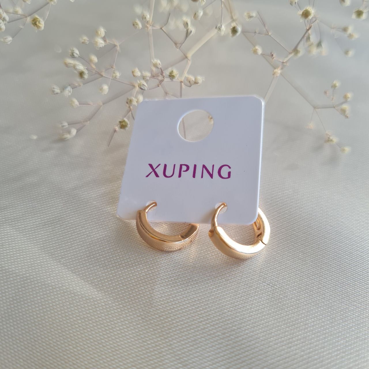 گوشواره زنانه ژوپینگ مدل حلقه ای ساده کد A8 -  - 5