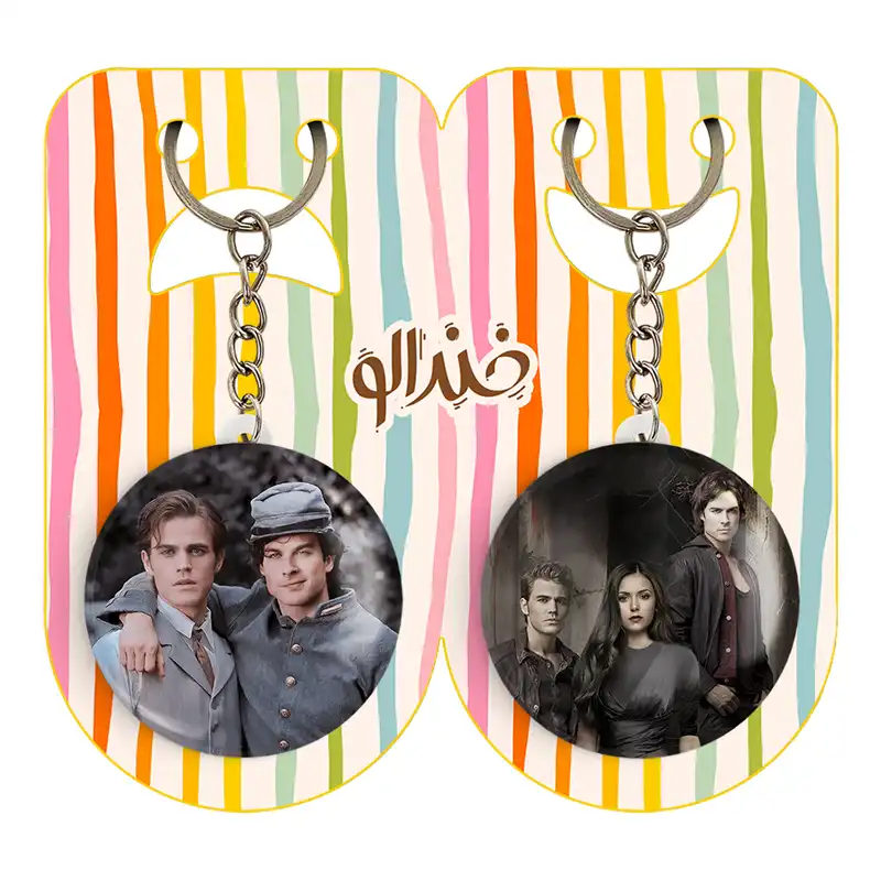 جاکلیدی خندالو مدل خاطرات یک خون آشام The Vampire Diaries کد 2024620239 مجموعه 2 عددی