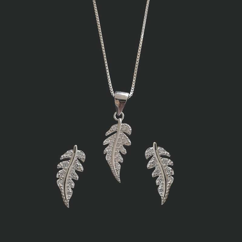 نیم ست نقره زنانه مدل A349