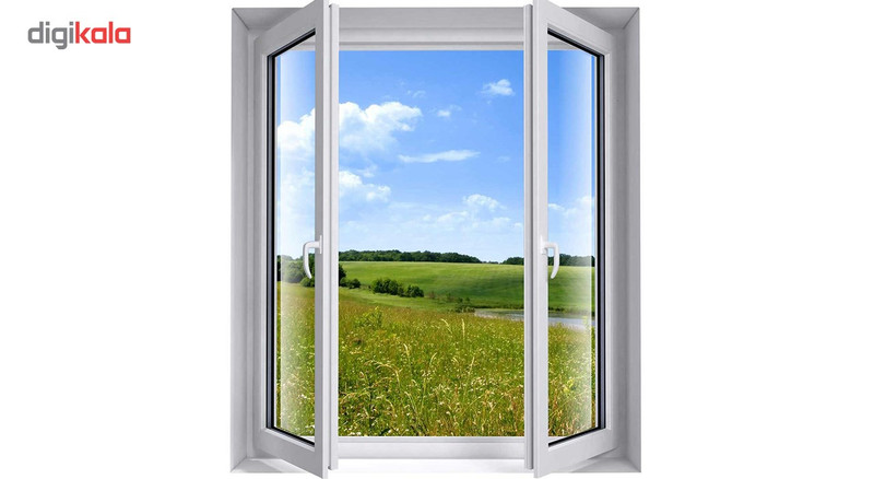 استیکر سه بعدی ژیوار طرح پنجره های رو به دشت سبز