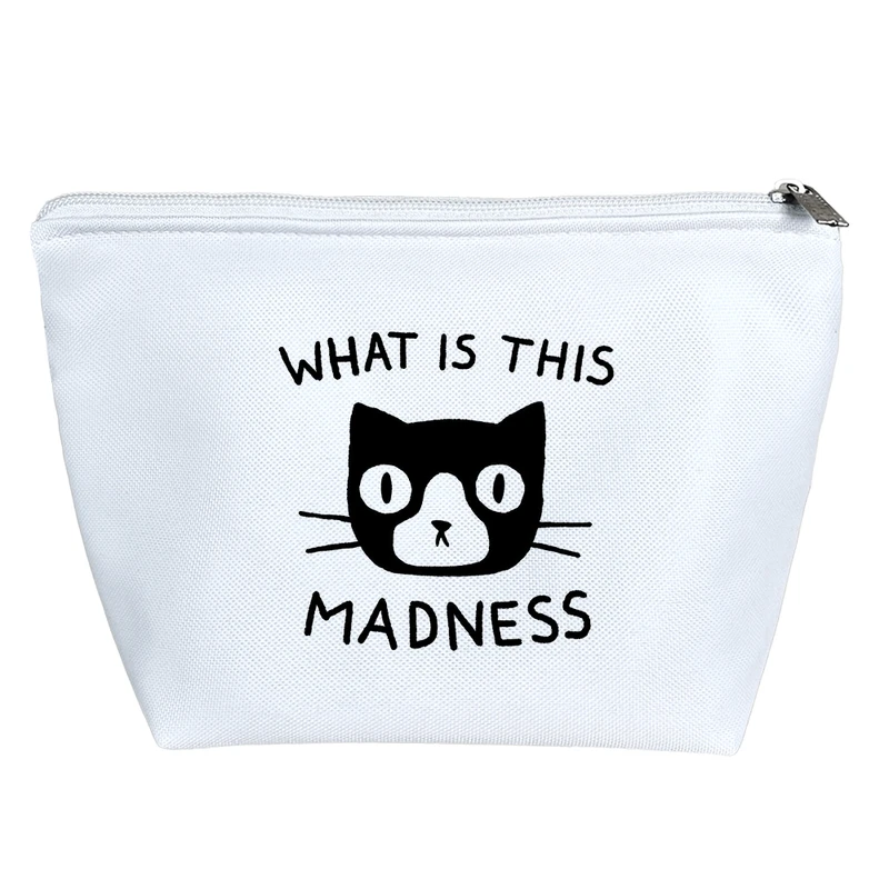 کیف لوازم آرایش دخترانه خندالو مدل گربه متعجب کد 3415