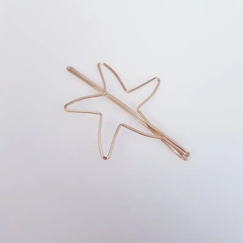 گیره مو زنانه مدل ستاره و بی نهایت بسته 2 عددی