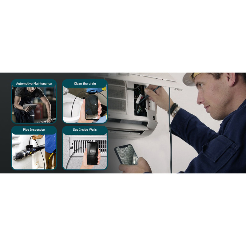 دوربین شلنگی مدل فلزی منعطف کد 10Meters LED NEW