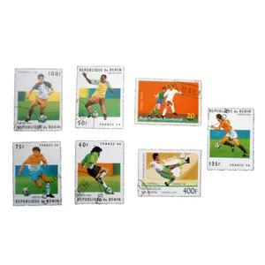  تمبر یادگاری طرح ورزشی مدل فوتبال کد var-903 مجموعه 7 عددی