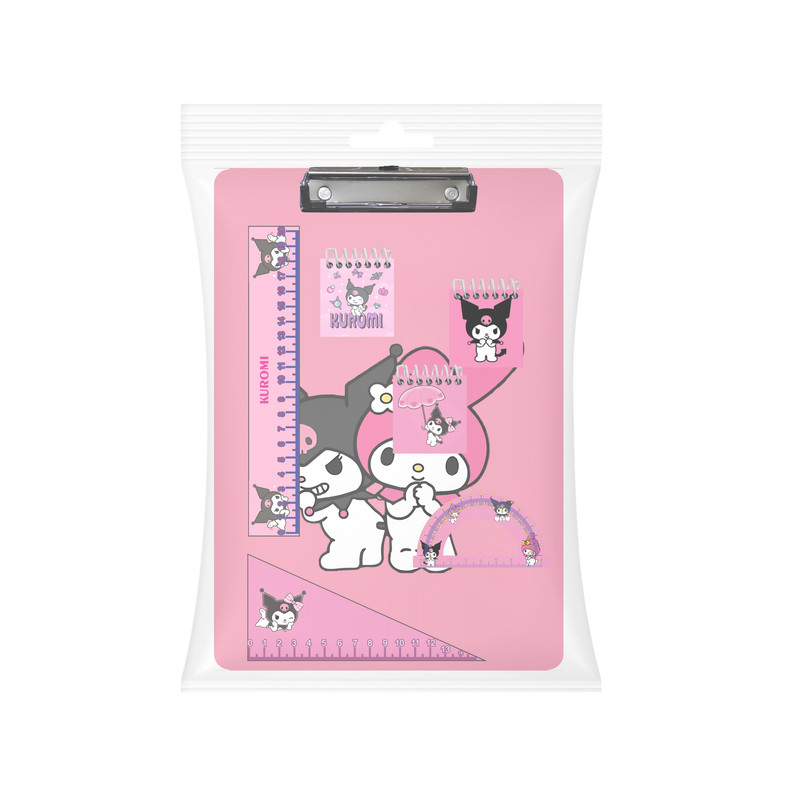 بسته لوازم تحریر مدل کرومی و ملودی مجموعه 7 عددی