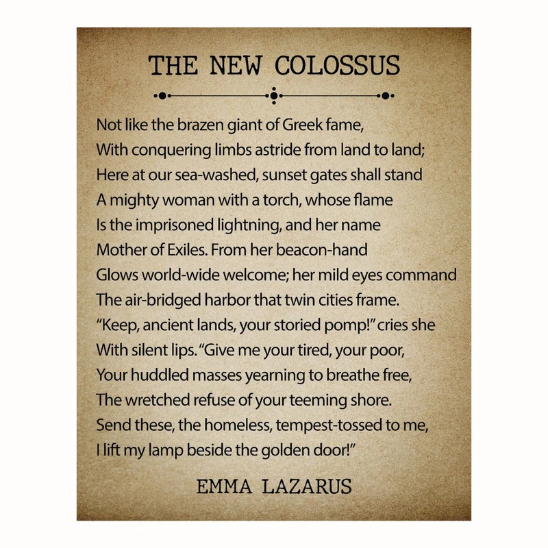 پوستر مدل اما لازاروس- هنر نقل ادبی 