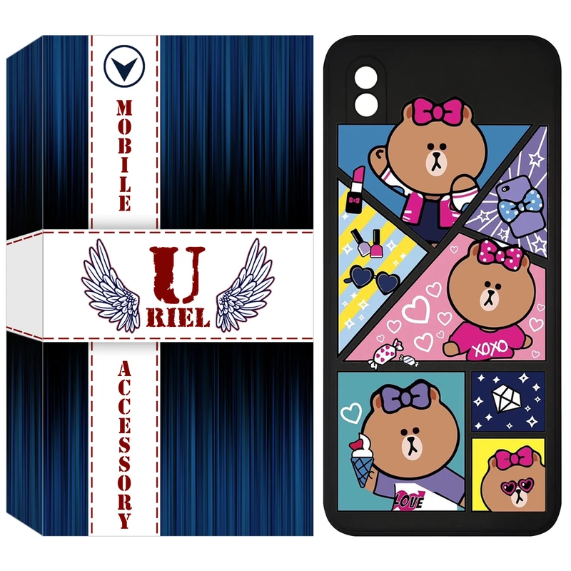 کاور یوریل مدل KSH کد 13 طرح Brown مناسب برای گوشی موبایل شیائومی Redmi 9A / Redmi 9AT