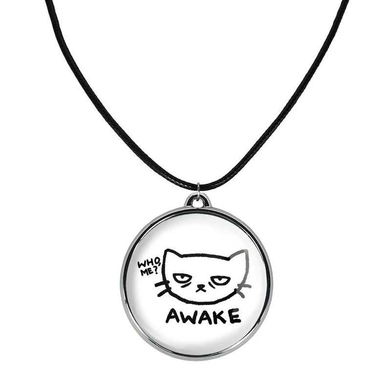 گردنبند خندالو مدل گربه بی خواب کد 2929729298