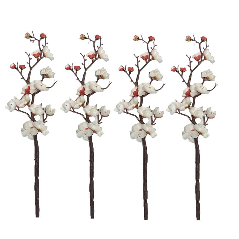 گل مصنوعی مدل شکوفه 4554  مجموعه 4 عددی