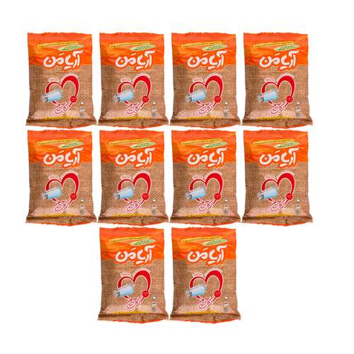 نمک خوراکی ید دار 100% تصفیه شده و تبلور مجدد آریامن - 400 گرم مجموعه 10 عددی