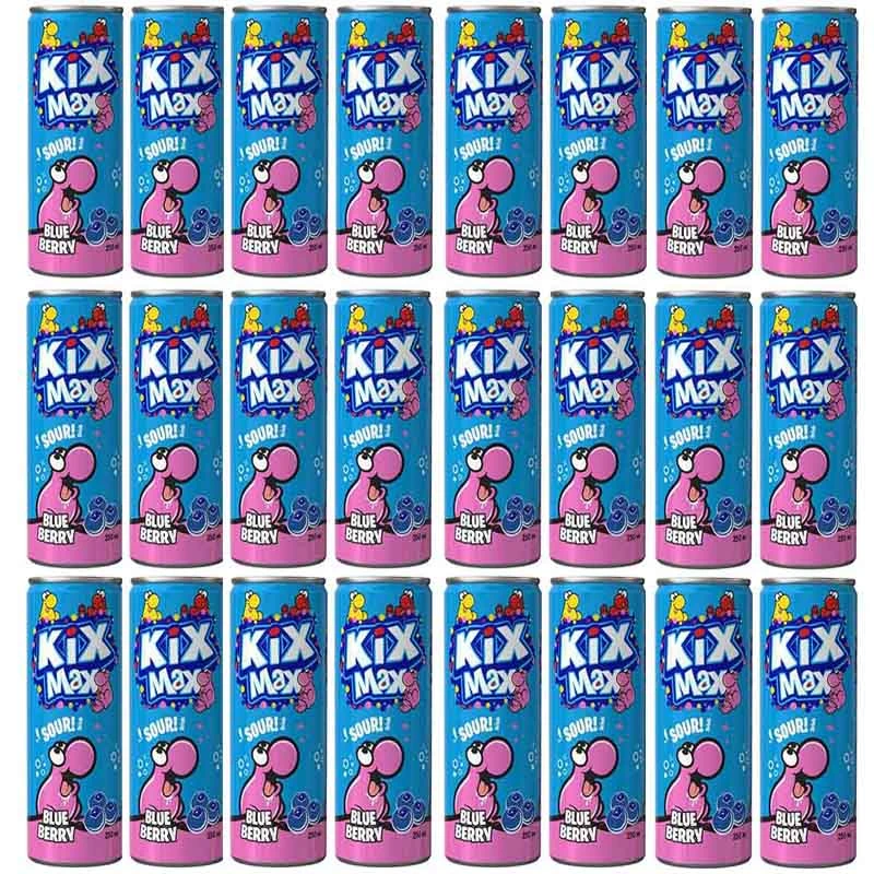 نوشیدنی گاز دار طعم بلوبری کیکس مکس - 250 میلی لیتر بسته 24 عددی