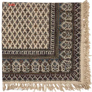 سفره قلمکار ممتاز اثر عطریان طرح 15 سایز 100 × 100 سانتی متر