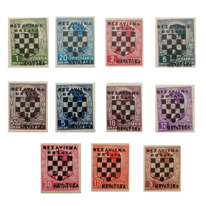 تمبر یادگاری مدل سورشارژ مجموعه 11 عددی