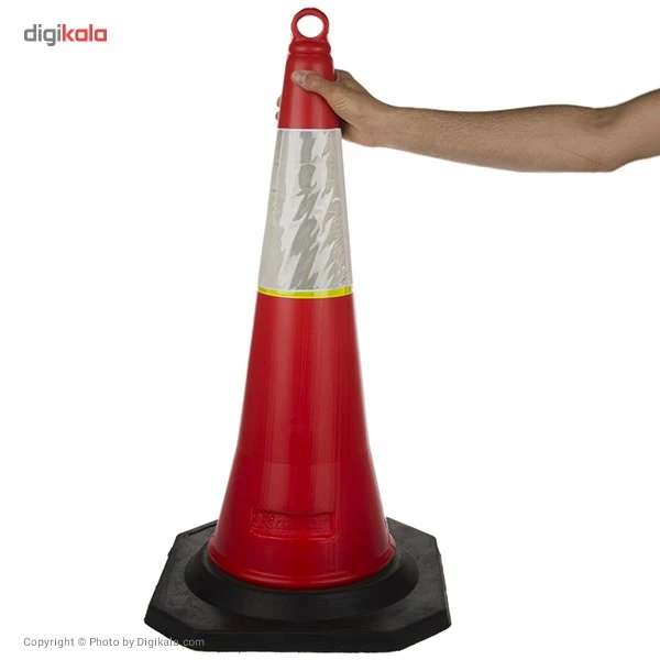 عکس شماره 6 : مخروط حلقه دار ترافیکی مدل 80 سانتی متری