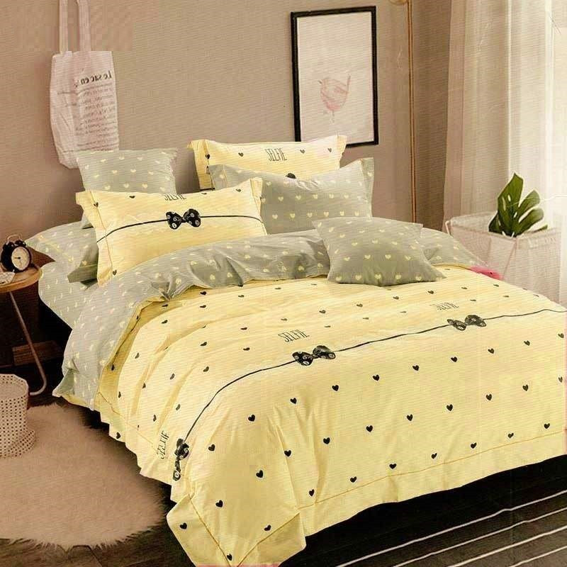 سرویس ملحفه مدل پاپیون کد A02 دو نفره 3 تکه