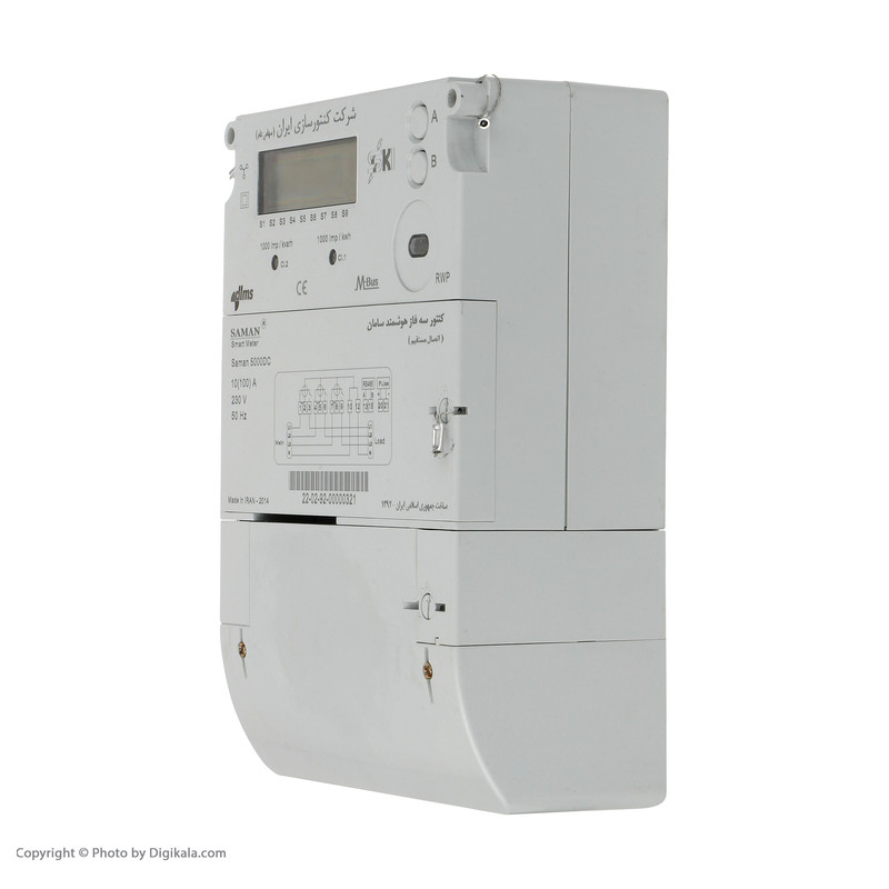 کنتور فرعی برق سه فاز شرکت کنتورسازی ایران مدل Saman 5000 DC