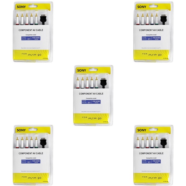 کابل کامپوننت سونی مدل CMPG5 طول 2.5 متر مناسب برای PSP GO بسته 5 عددی