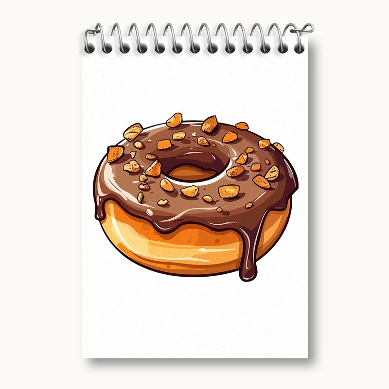 دفتر یادداشت 50 برگ خندالو مدل کیک و شیرینی پزی کد 36682