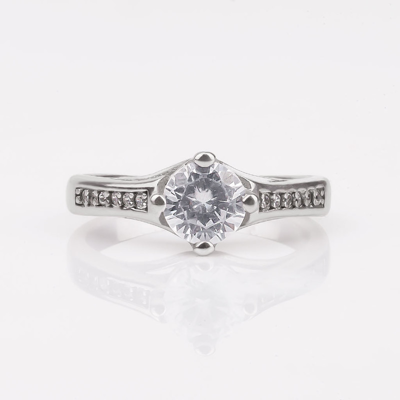 انگشتر نقره زنانه مدل 21824 انگشتر نقره زنانه مدل 21824